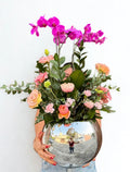 Orquídea doble con lisianthus