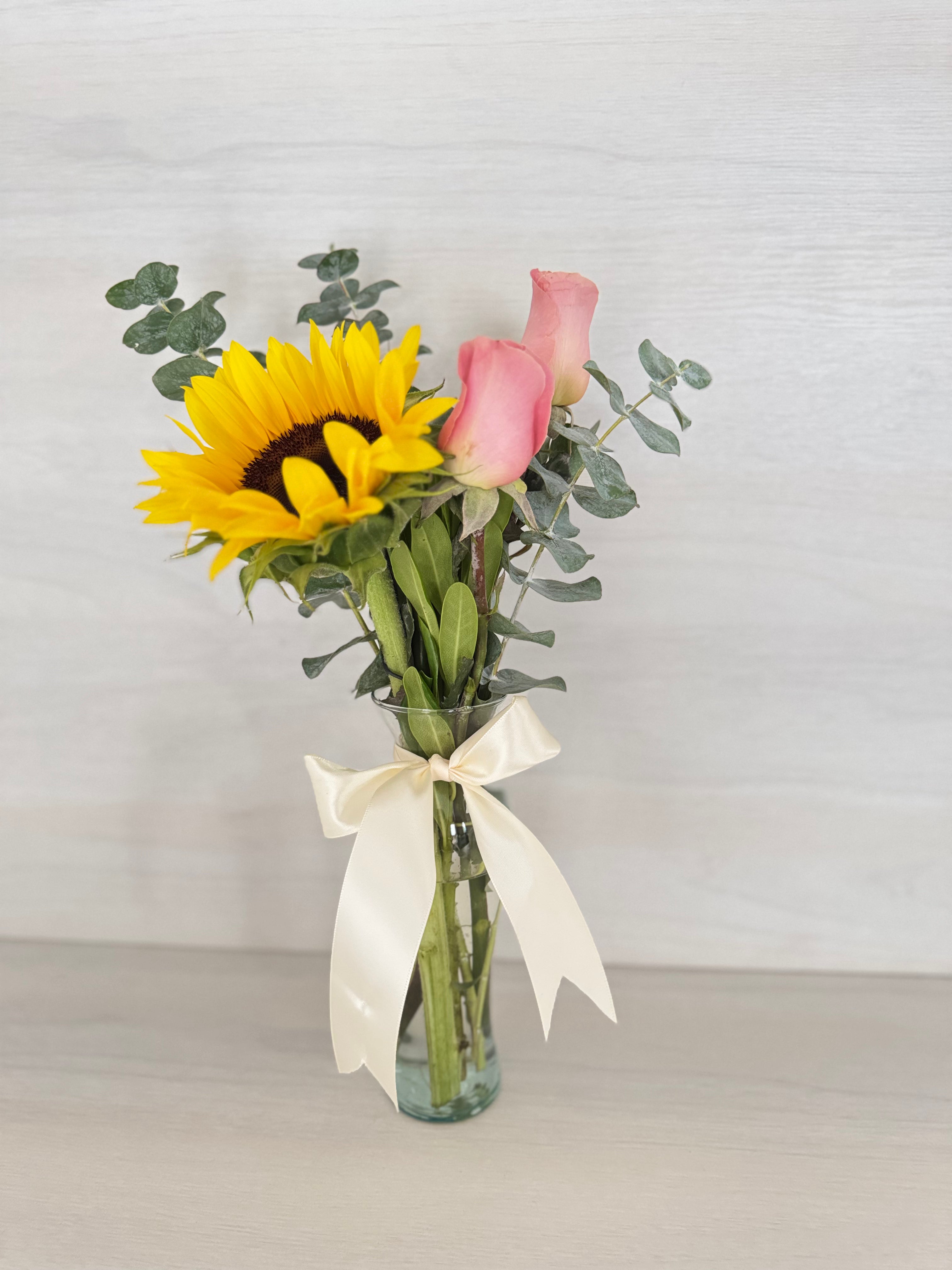Florero de girasol
